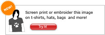 Screen print or embroider this image on t-shirts, hats, bags and more!